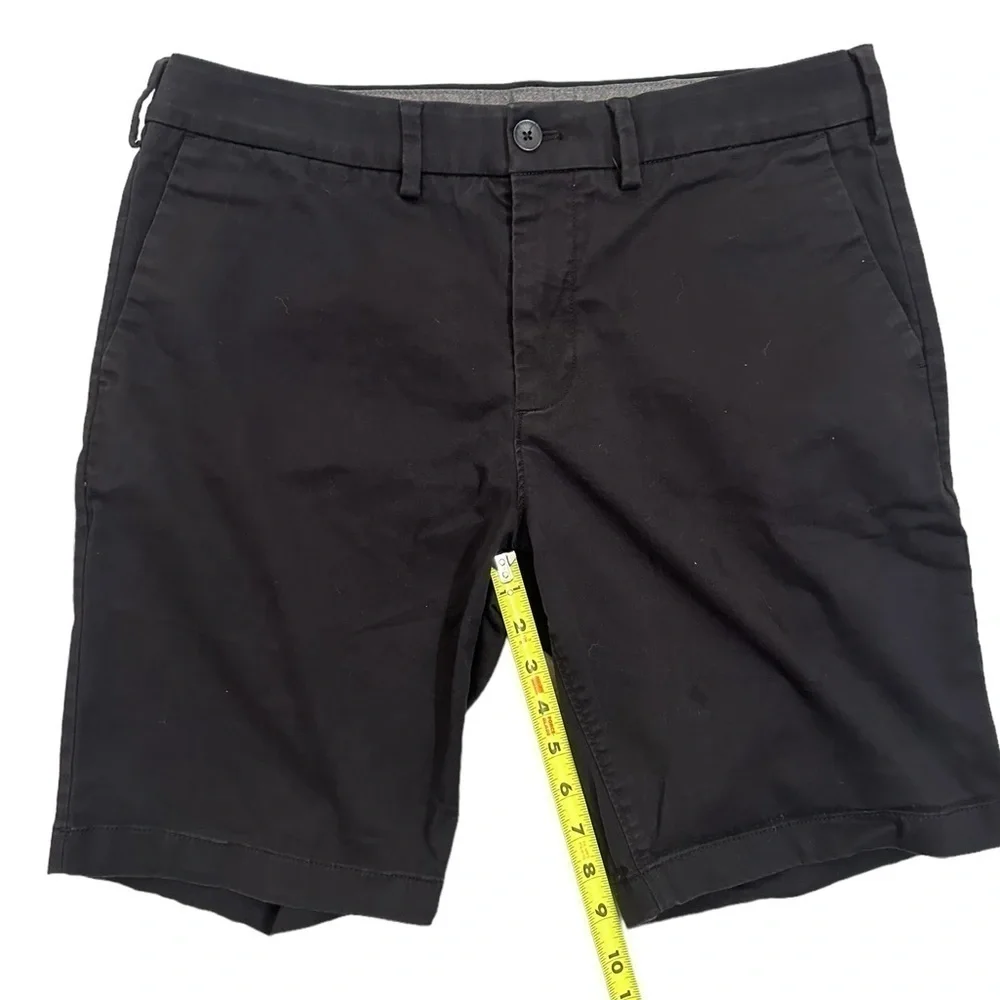 Express Chino At the Knee 10” Inseam Shorts in Black